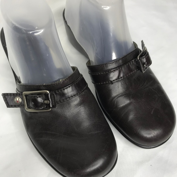 Tommy Hilfiger brown slides (Allison) size 8.5 M - Picture 2 of 5